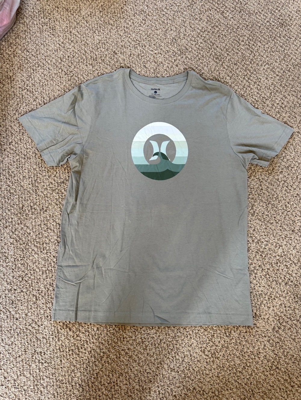 green Hurley icon logo t shirt